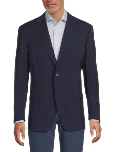 Samuelsohn Men's Seersucker Wool Two-button Sportcoat In Blue