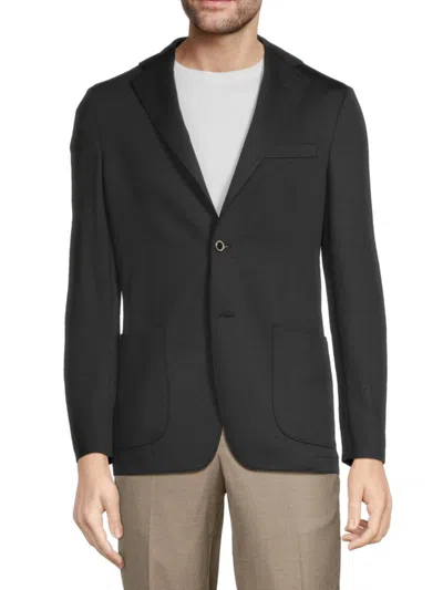 Samuelsohn Men's Solid Contemporary Fit Wool Sportcoat In Grey