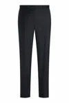 Samuelsohn Men's Super 110's Serge Trousers In Dark Charcoal