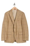 Samuelsohn Plaid Silk & Cashmere Sport Coat In Brown