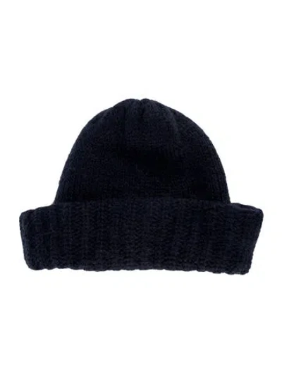 Pre-owned Samuji Blue Mohair  Beanie Hat