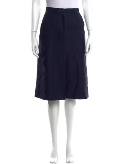 Pre-owned Samuji Midi Length Skirt In Blue