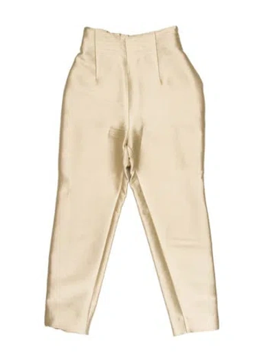 Pre-owned Samuji Straight Leg Pants In Neutral