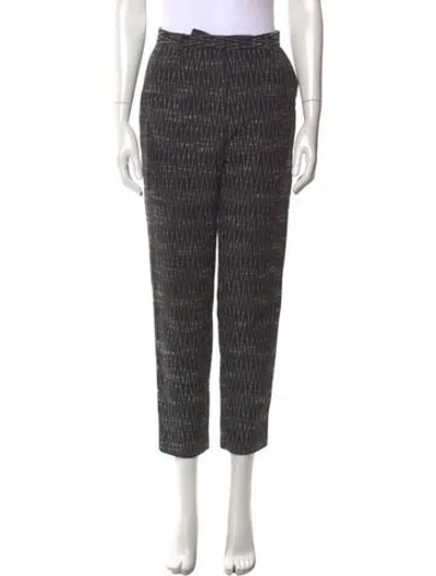 Pre-owned Samuji Striped Straight Leg Pants In Blue