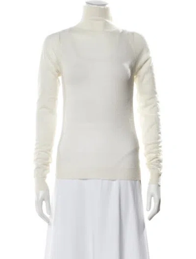 Pre-owned Samuji Turtleneck Long Sleeve Top In Neutral
