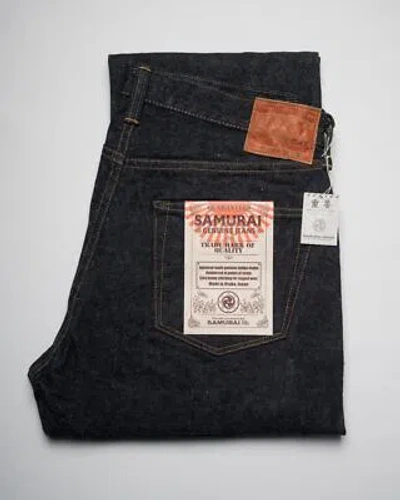 Pre-owned Samurai $335 15oz Otokogi Selvedge Denim Jeans Classic Straight Leg S510hx 38 In Blue