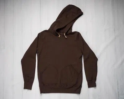 Pre-owned Samurai Jeans Dark Kuri Hoody  Cotton Project Xl Runs Small Sws-sc02 In Brown