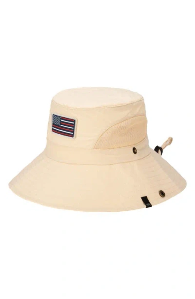 San Diego Hat Americana Patch Bucket Hat In Neutral