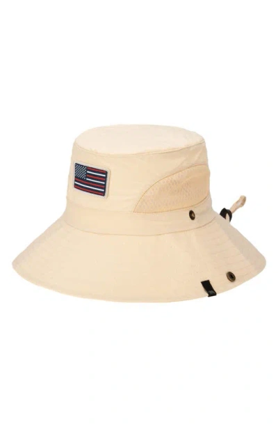San Diego Hat Americana Patch Bucket Hat In Cream