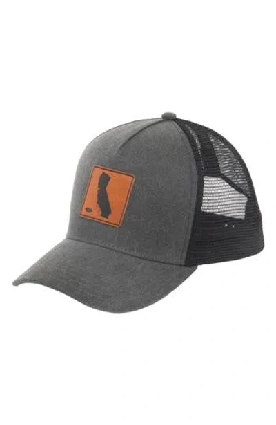 San Diego Hat California Patch Trucker Hat In Black