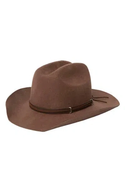 San Diego Hat Cattleman's Crease Cowboy Hat In Brown