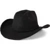 San Diego Hat Cattleman's Faux Shearling Hat In Black