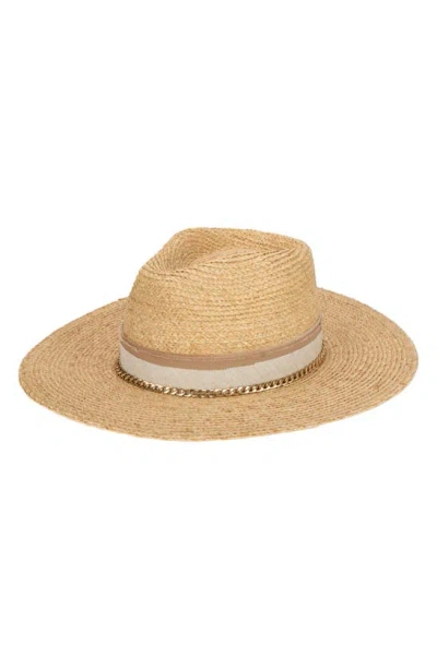 San Diego Hat Chain Trim Panama Hat In Neutral