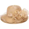San Diego Hat Chiffon Ruffle Hat In Gold