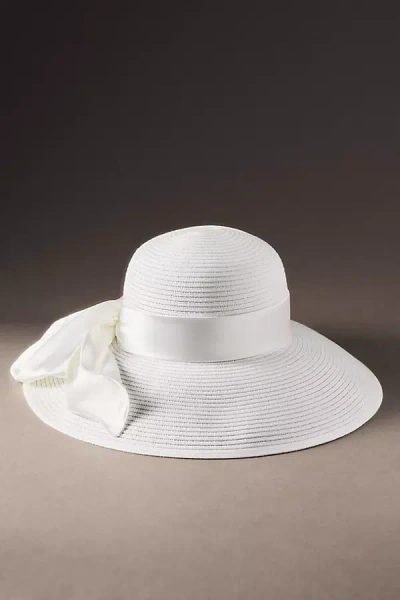 San Diego Hat Co. Bow Sun Hat In White