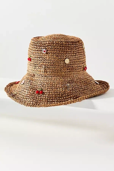 San Diego Hat Co. Charm Bucket Hat In Burgundy