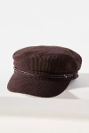 San Diego Hat Co. Cord Braid Newsboy Cap In Brown