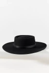 San Diego Hat Co. Ella Double-belt Wool Boater