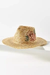 SAN DIEGO HAT CO. EMBROIDERED ROSE FEDORA