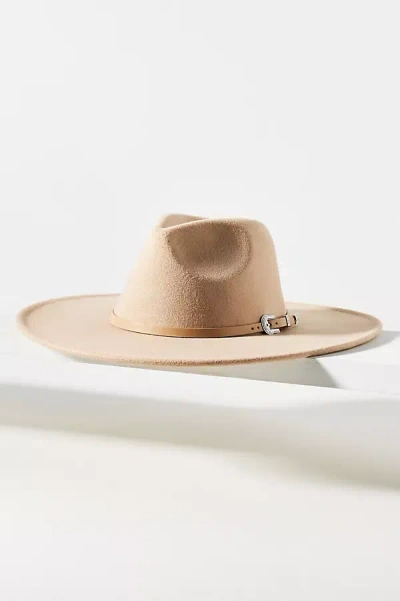 San Diego Hat Co. Felt Buckle Fedora In Neutral