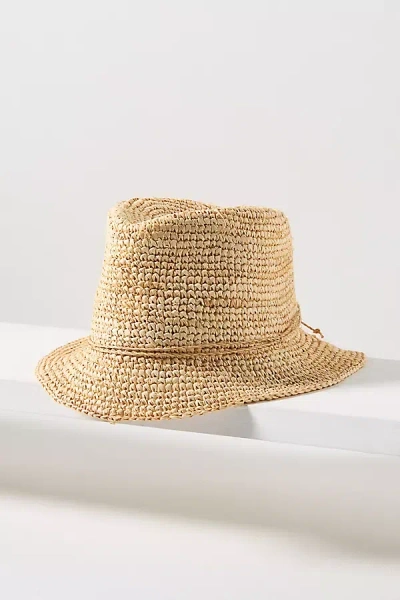 San Diego Hat Co. Floppy-brim Straw Bucket Hat In Sand