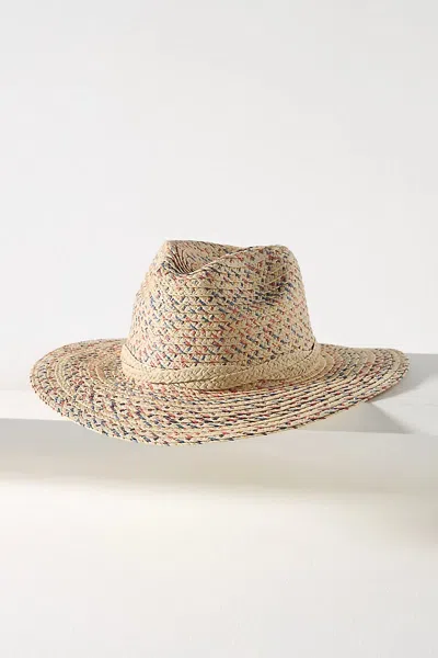San Diego Hat Co. Multicolor Fedora In Beige