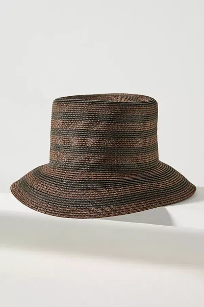 San Diego Hat Co. Nova Braided Straw Bucket Hat In Brown