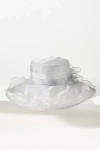 San Diego Hat Co. Organza Wide-brim Hat In White