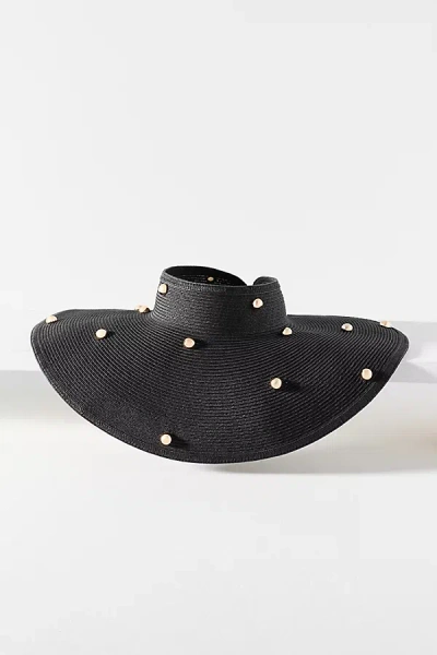 San Diego Hat Co. Ruth Beaded Hat In Black