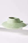 San Diego Hat Co. Shimmer Pocket Roll-up Visor In Green