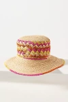 San Diego Hat Co. Straw Bucket Hat In Pink