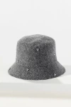 San Diego Hat Co. Touch Of Glam Embellished Bucket Hat In Gray