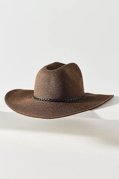 San Diego Hat Co. Twist Braid Rancher In Brown