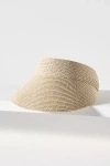 San Diego Hat Co. Venecia Straw Visor In Blue