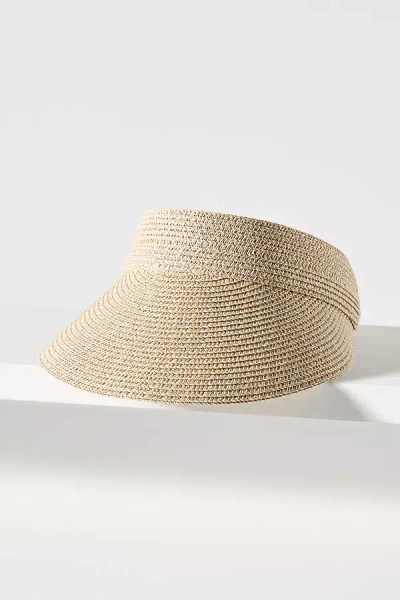 San Diego Hat Co. Venecia Straw Visor In Blue