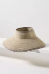 San Diego Hat Co. Wide-brim Straw Visor In Grey