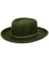 San Diego Hat Company Ain't Me Babe Wool Gambler Hat In Green