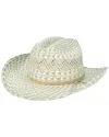 San Diego Hat Company Back West Woven Distressed Cowboy Hat In Grey