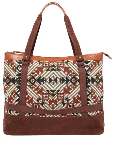 San Diego Hat Company Bay Sky Emma Tote In Brown