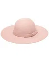 San Diego Hat Company Beyond Prairie Wool Floppy Hat In Pink