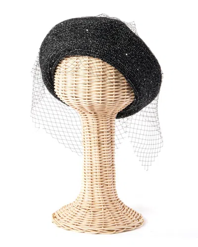 San Diego Hat Company Bianca Wool-blend Beret In Black