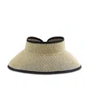 San Diego Hat Company Classic Packable Visor In Multi Black