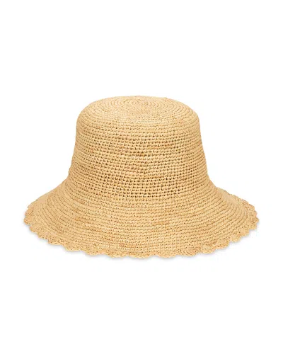 SAN DIEGO HAT COMPANY CROCHET RAFFIA BUCKET HAT