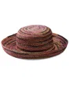 San Diego Hat Company Crocheted Raffia Kettle Brim Hat