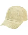 San Diego Hat Company Distressed Corduroy Ball Cap In White