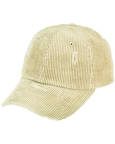 San Diego Hat Company Distressed Corduroy Ball Cap In White