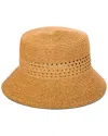 San Diego Hat Company Everyday Woven Bucket Hat In Brown
