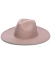 San Diego Hat Company Faux Felt Wide Brim Fedora In Brown