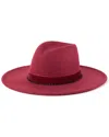 San Diego Hat Company Heathered Fedora In Red
