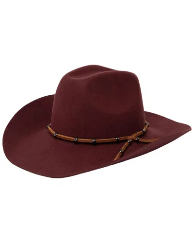San Diego Hat Company Jean Wool Cowboy Hat In Burgundy